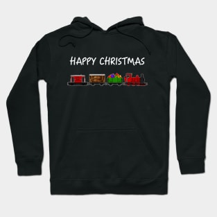 Christmas 2020 Steam Train Locomotive and Festive Wagons Hoodie